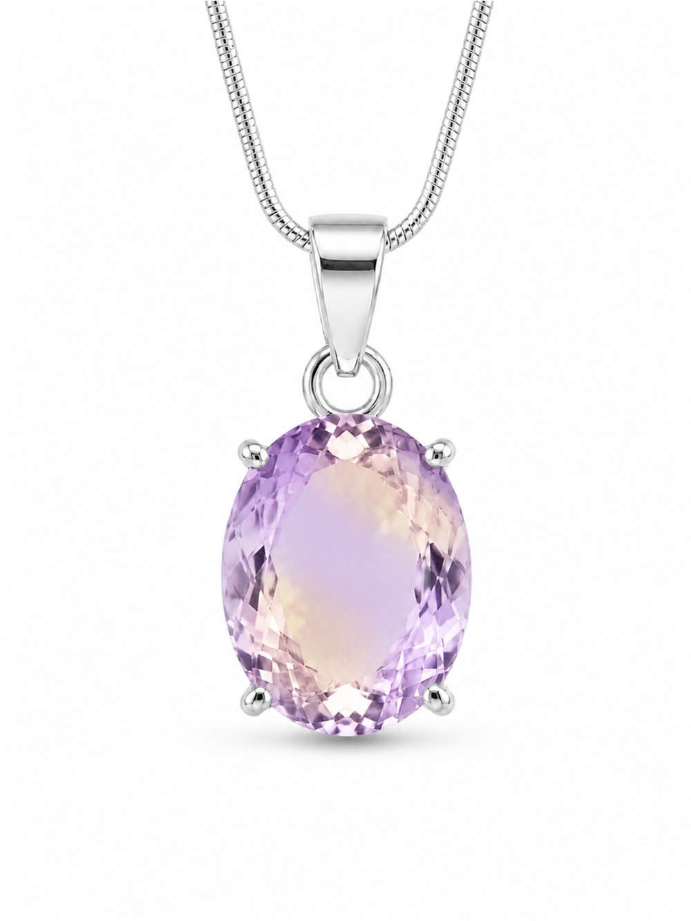 Ametrine Oval-Cut Pendant